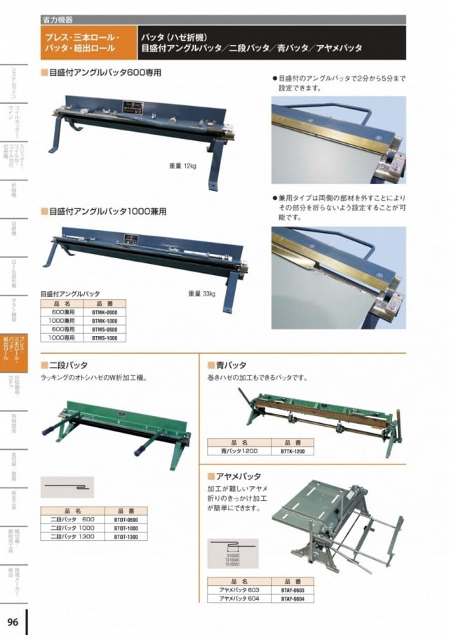 板金機械・工具